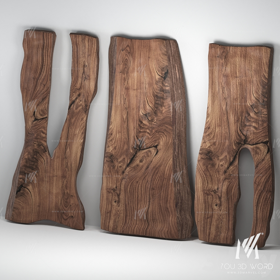 Wooden slabs
